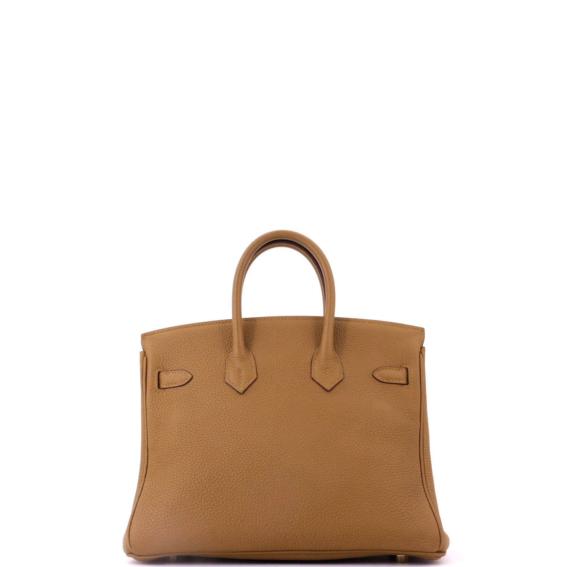 Pre-Owned Hermes Birkin Handbag Brown Togo with Gold Hardware 25, Alternate, color, Bronze Dore