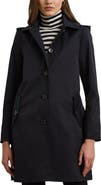 Lauren Ralph Lauren Balmacaan Hooded Raincoat