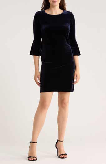 Tommy Hilfiger Bell Sleeve Velvet Dress