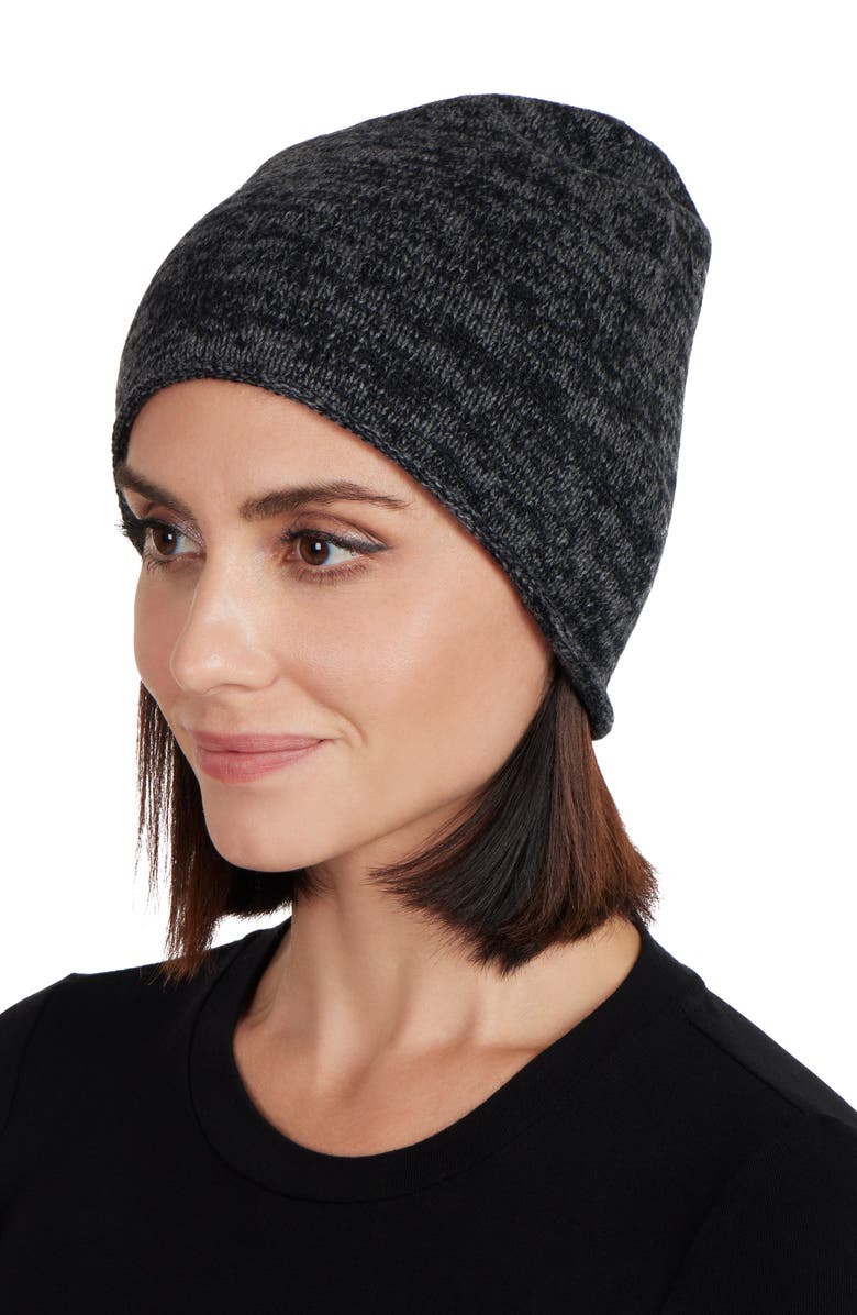 Amicale Cashmere Two-Tone Knit Beanie, Alternate, color,