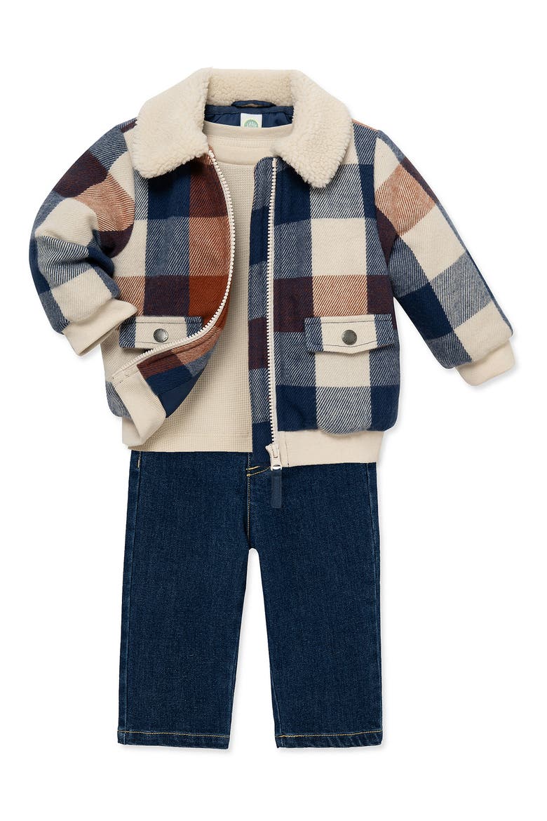 Kids' Jacket, Shirt & Pants 3-Piece Set, Alternate, color, PLAID