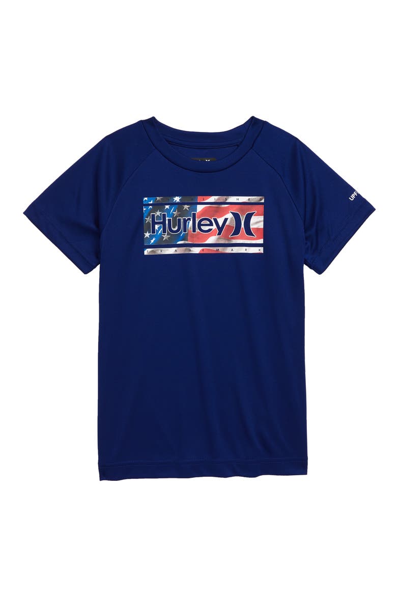 Americana One & Only Logo Graphic Rashguard, Main, color, DEEP ROYAL BLUE
