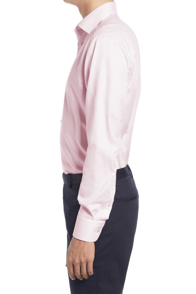 Slim Fit Textured Solid Shirt, Alternate, color, PINK