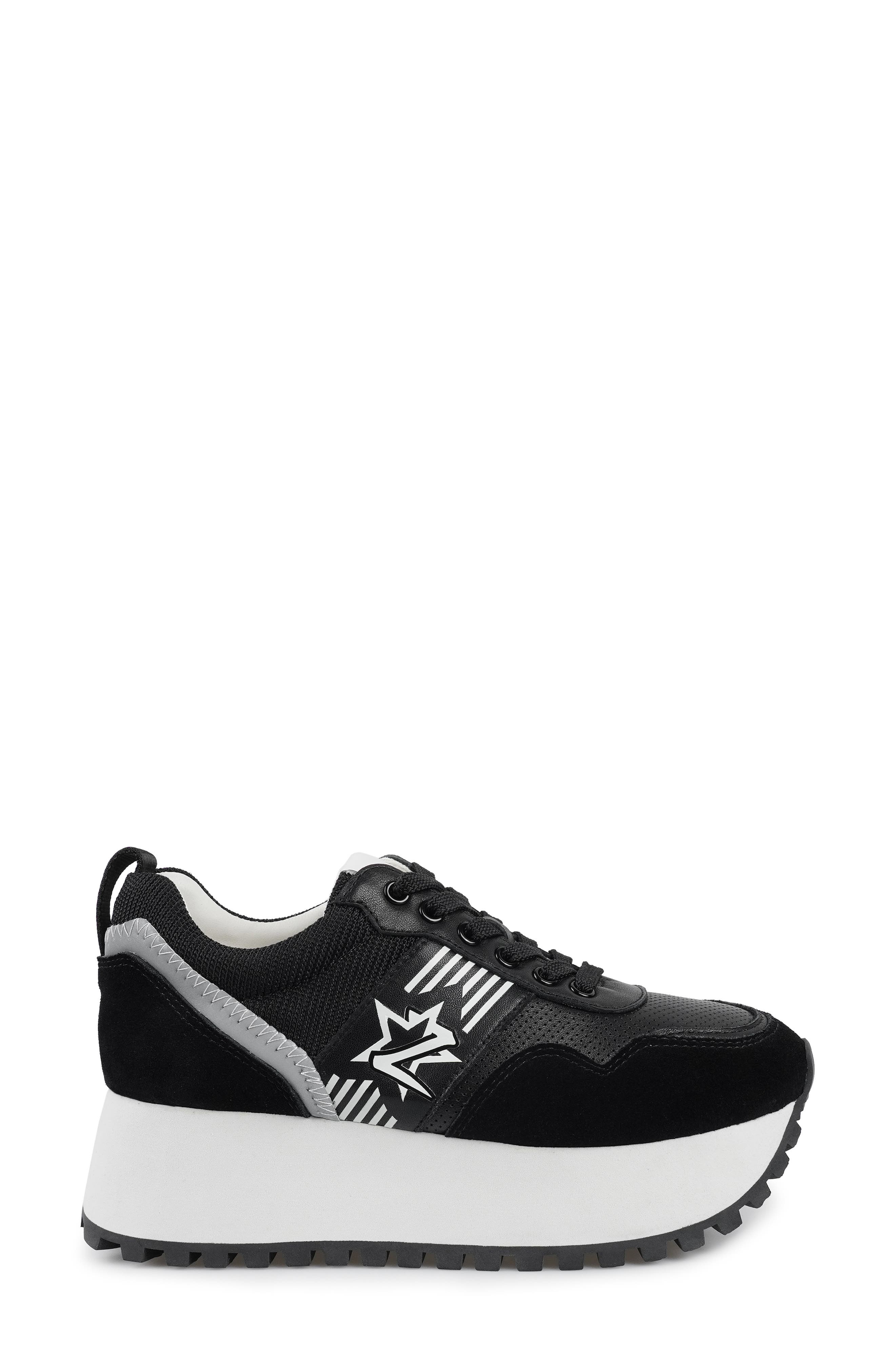 ZIGI Challenge Platform Sneaker, Alternate, color, Black