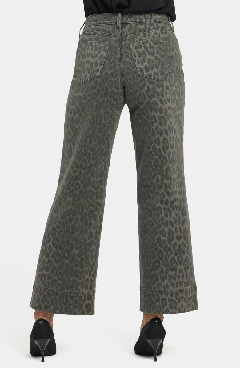 NYDJ Teresa Wide Leg Ankle Jeans, Alternate, color, Vine Leaf Leopard