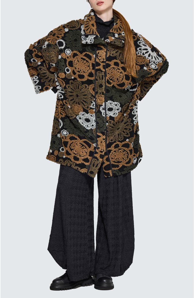 LUUKAA Sorelle Convertible Poncho-Jacket, Alternate, color, Olive