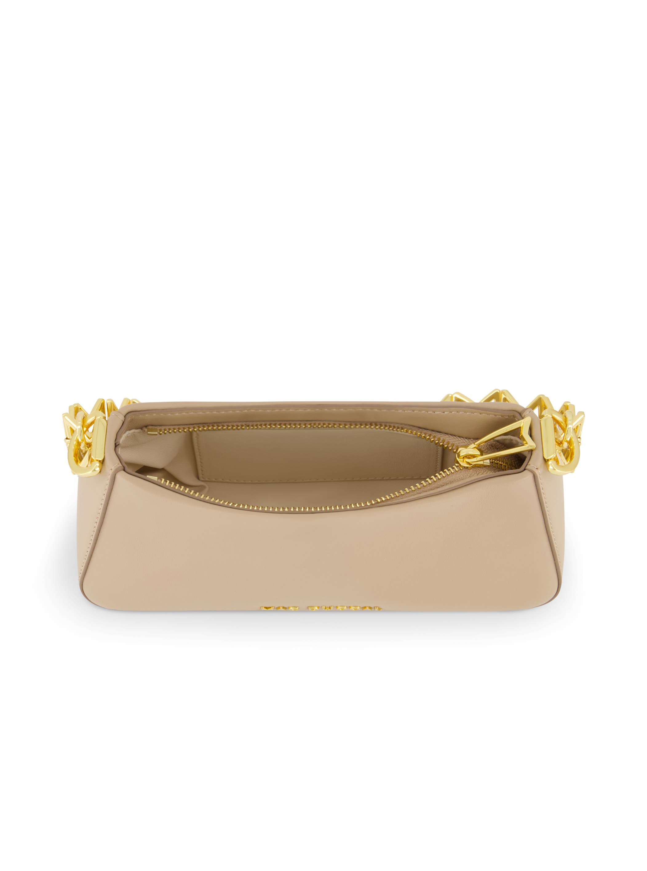 Nappa Leather Gold Strap Shoulder Bag, Alternate, color, Taupe