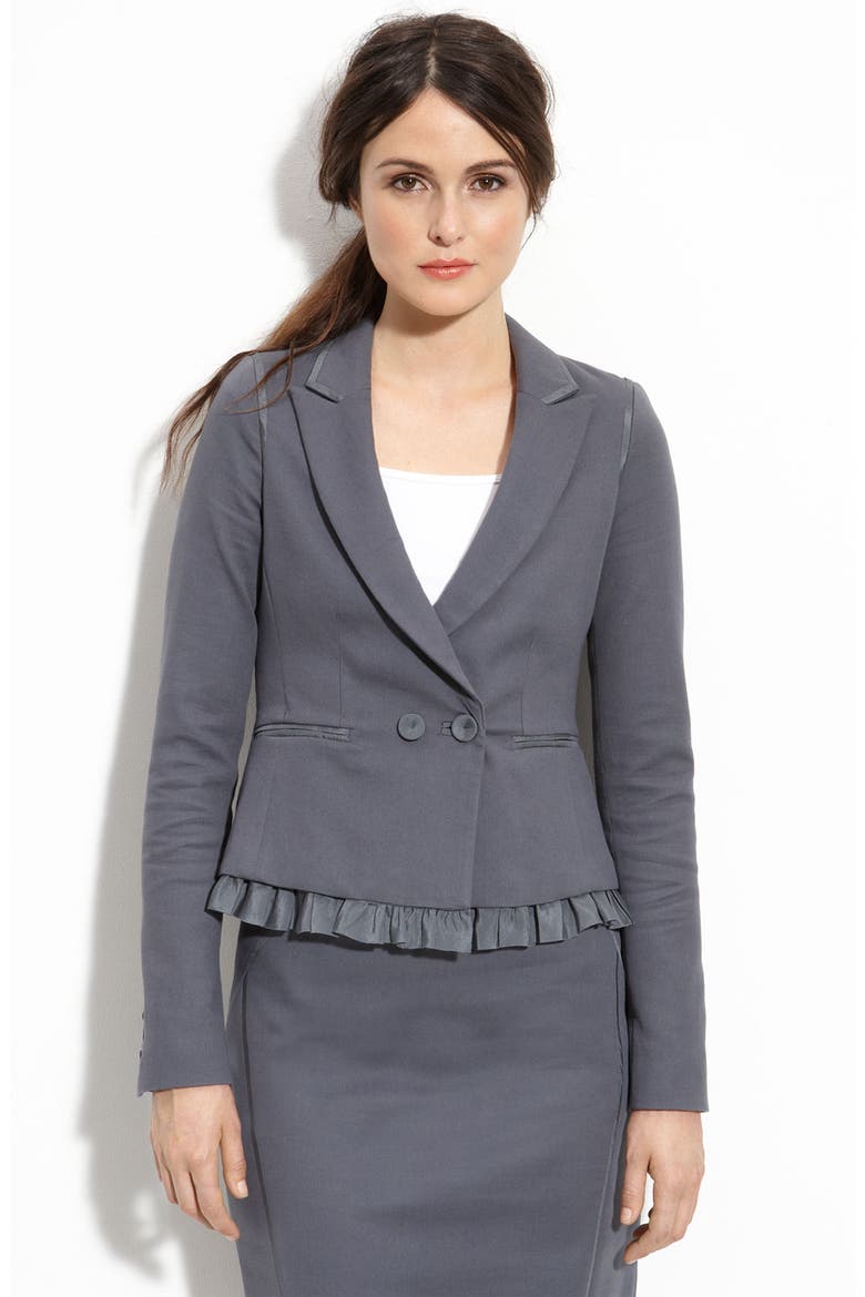 'Femme Boyfriend' Blazer, Main, color, STEEL GREY