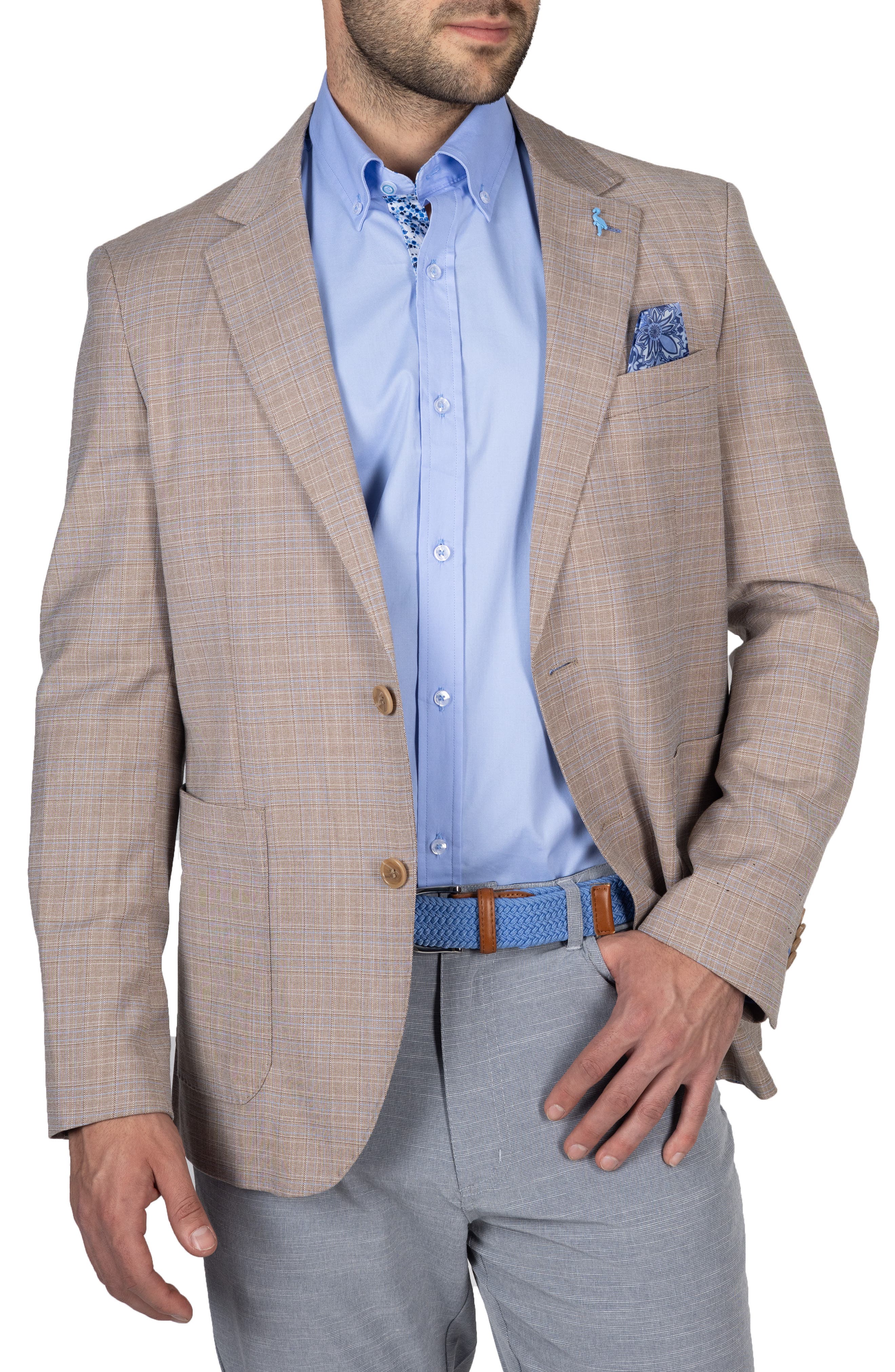 TailorByrd Tonal Shadow Plaid Sportcoat (Men) | Nordstromrack