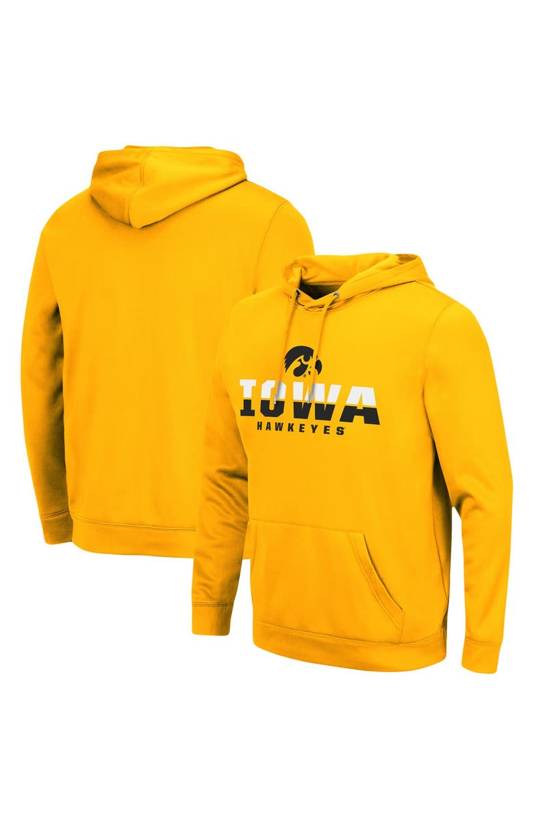COLOSSEUM Men's Colosseum Gold Iowa Hawkeyes Lantern Pullover Hoodie, Main, color, Gold