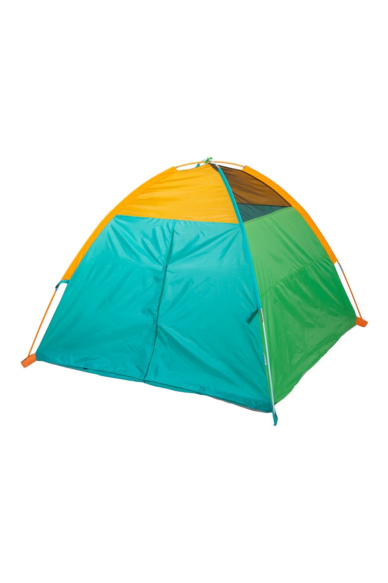 Super Duper Play Tent, Alternate, color, GREEN ORANGE BLUE