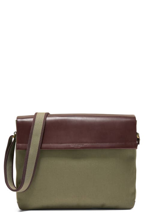 Judson Brushed Twill Messenger Bag