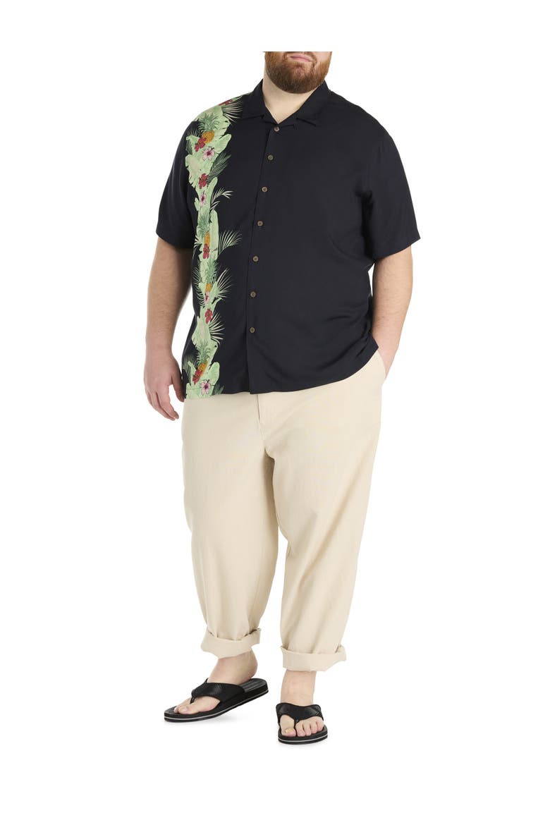 Big & Tall Linen-Blend Loose-Fit Beach Pants, Alternate, color, NATURAL