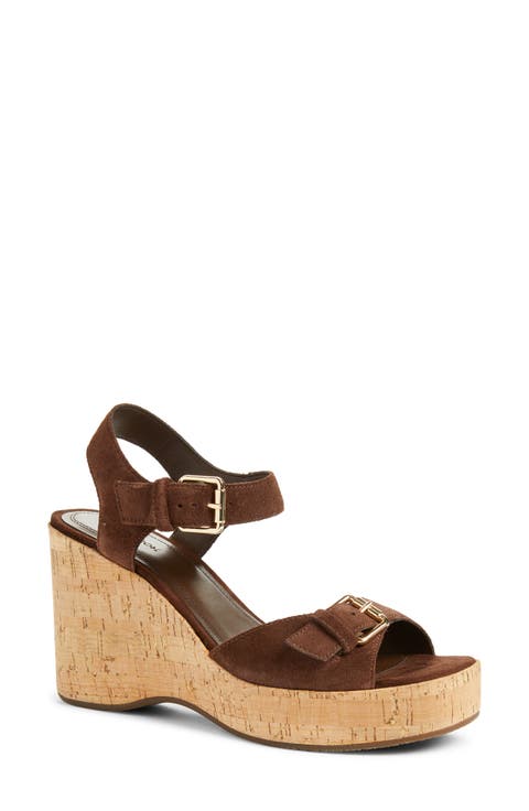 Nomi Ankle Strap Platform Wedge Sandal (Women)