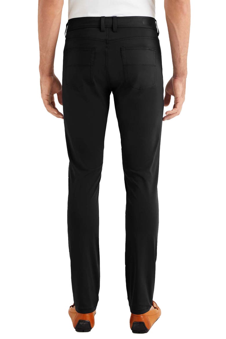 Commuter Men's Slim Fit Five Pocket Pants, Alternate, color, BLACK