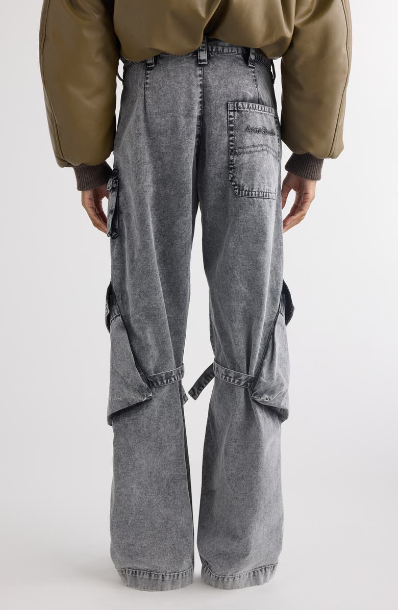 Potinal Cotton Canvas Cargo Trousers