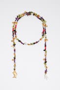 Bimba y Lola Multicolor Stones And Fish Necklace