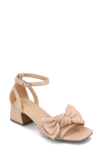 JOURNEE COLLECTION JOURNEE COLLECTION ZEVI BOW BLOCK HEEL SANDAL 