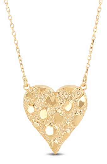 Frankie & Zoe Nugget Heart Pendant Necklace