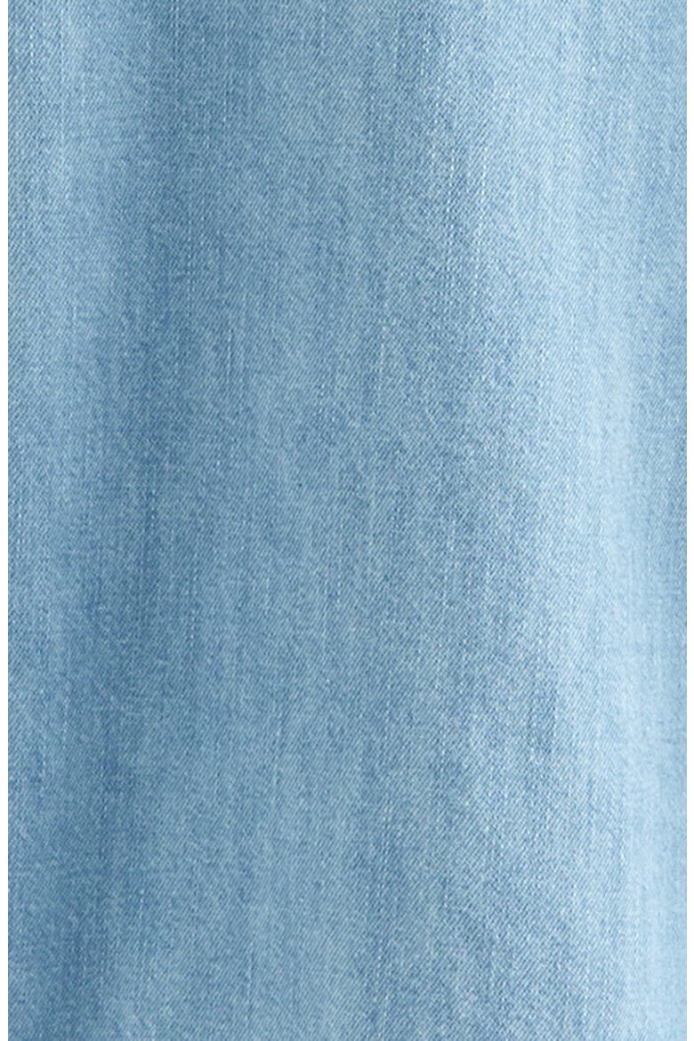 Kids' Hooded Button-Up Chambray Shirt, Alternate, color, LIGHT AQUAMARINE WASH