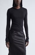 Rick Owens Rib Crop Hoodie