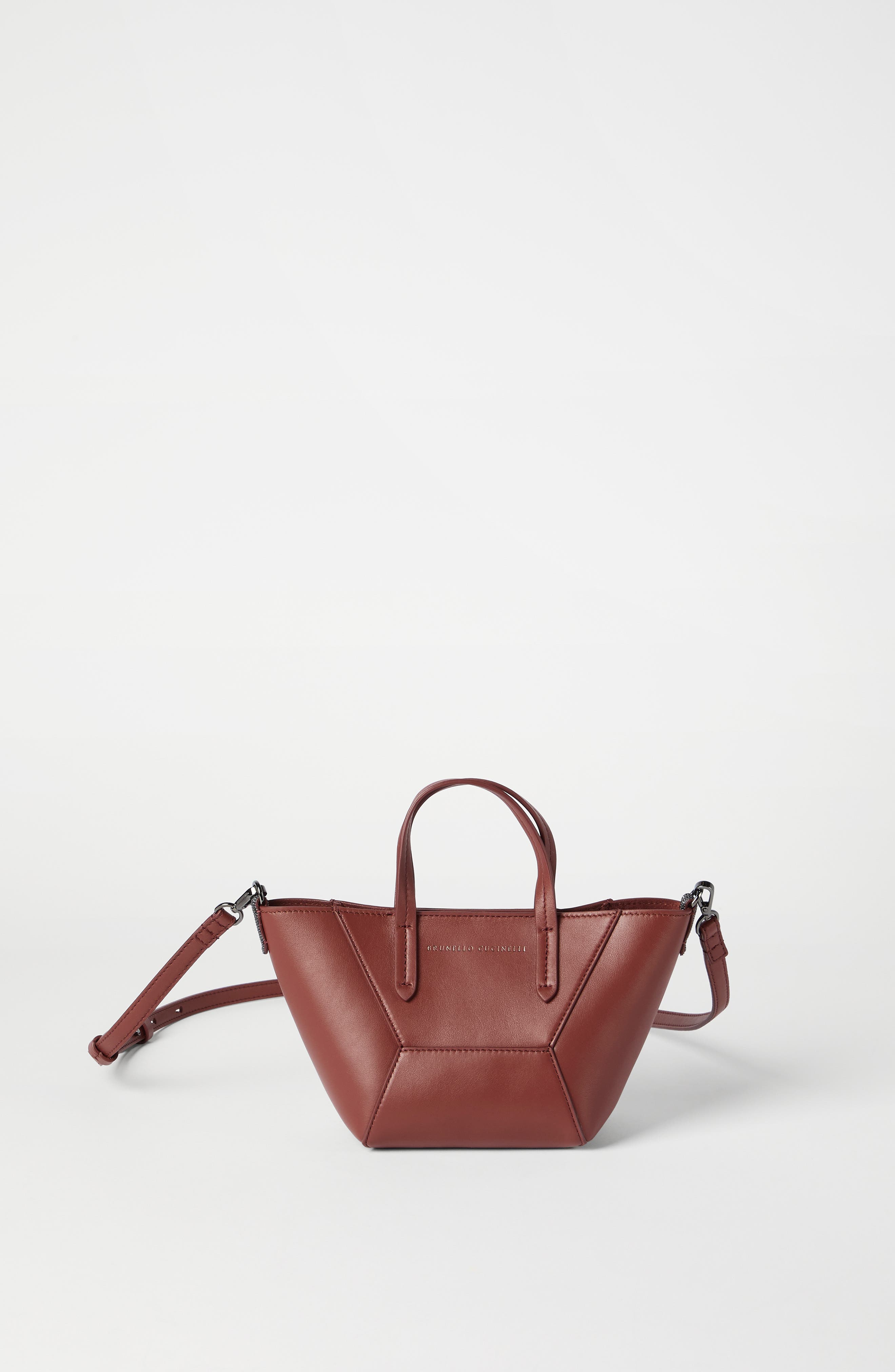 Calfskin mini BC Duo bag, Alternate, color, Red