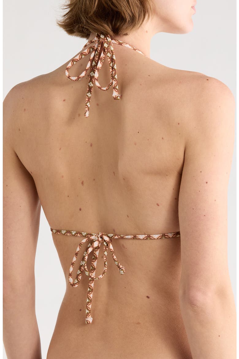 Balmy Reversible Bikini Top, Alternate, color, BROWN