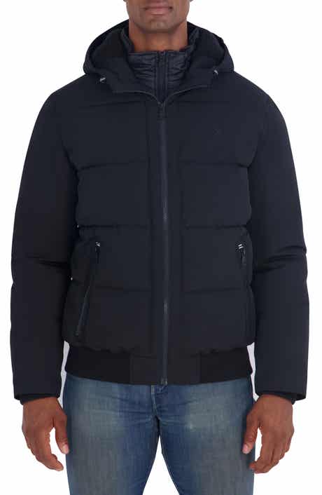 Mixed Quilted Bomber Jacket