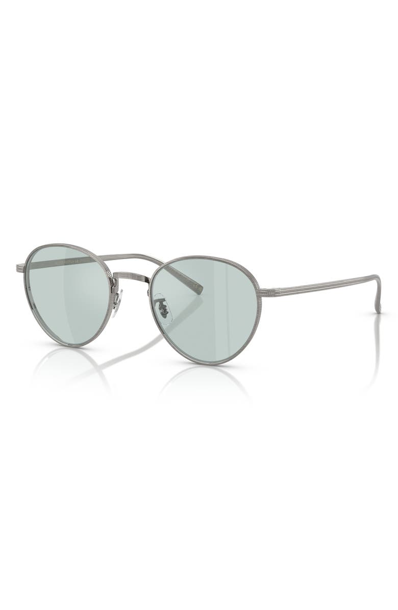 Oliver Peoples 49mm Phantos Sunglasses, Alternate, color, Pewter