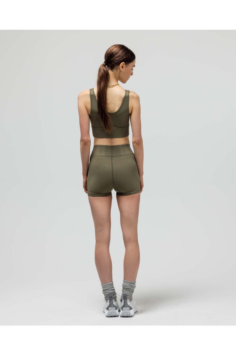The V-Neck Sports Bra, Alternate, color, OLIVE