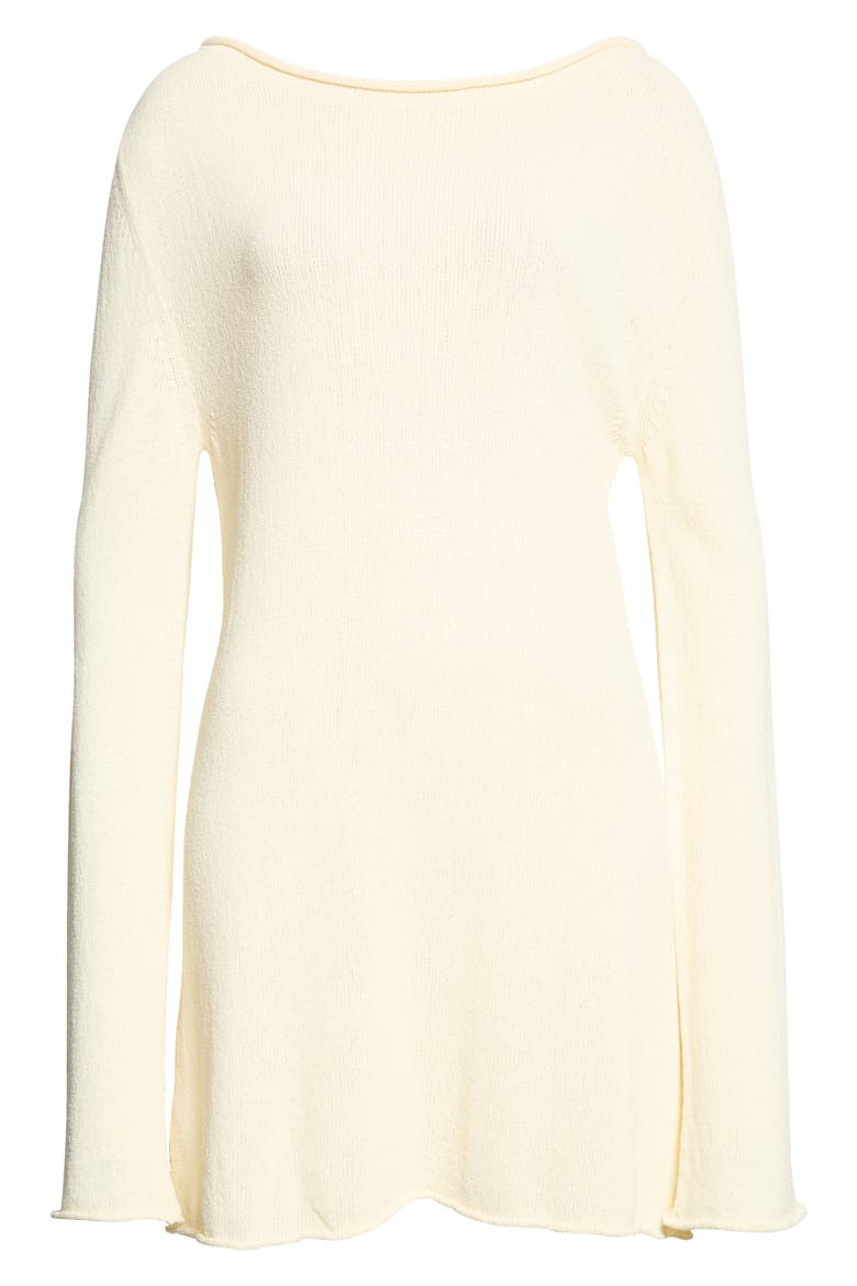 Yasmin Cotton Blend Tunic Top, Main, color, ALMOND