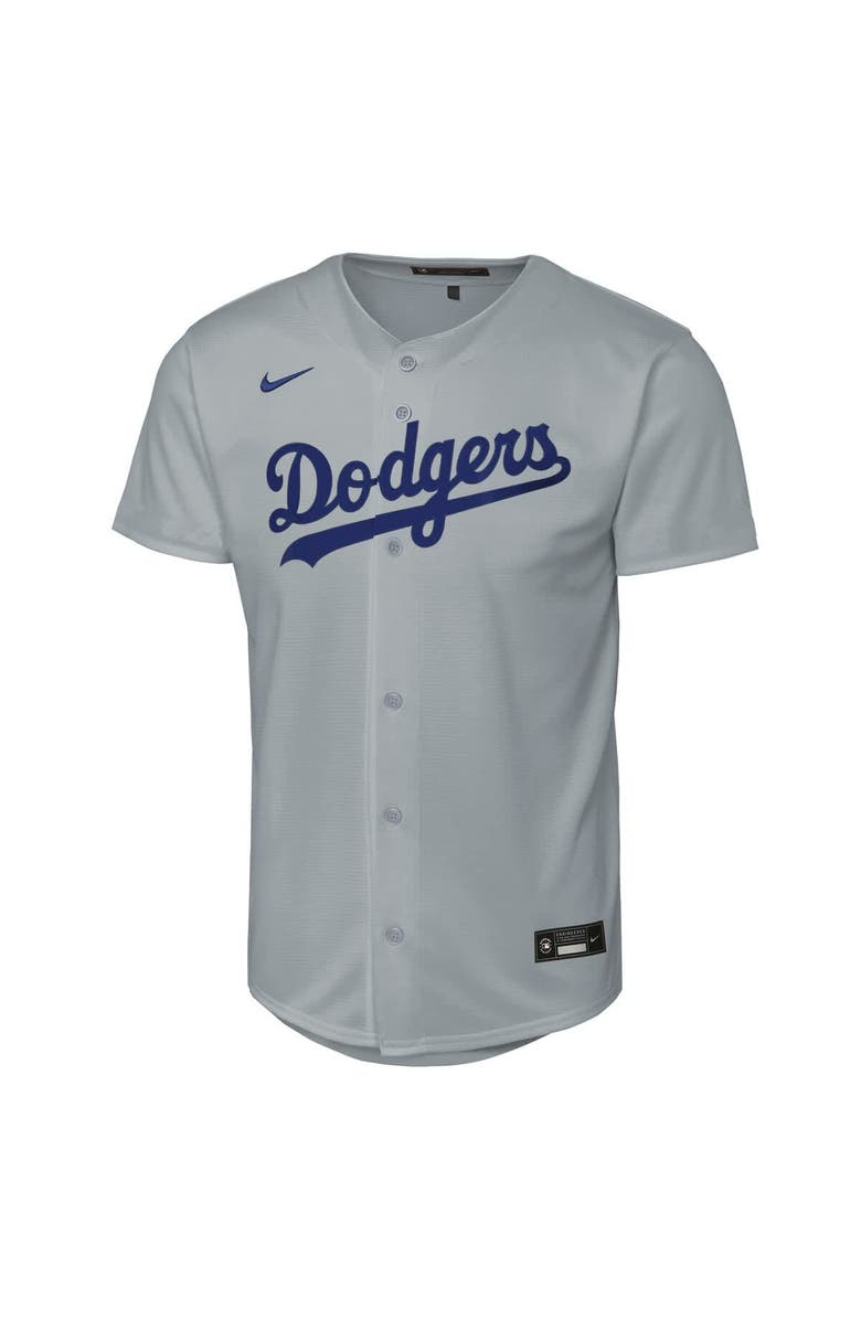 Nike Youth Nike Gray Los Angeles Dodgers Alternate Replica Jersey, Alternate, color, Gray