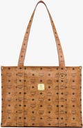 MCM Large Aren School Bag Tote in Visetos