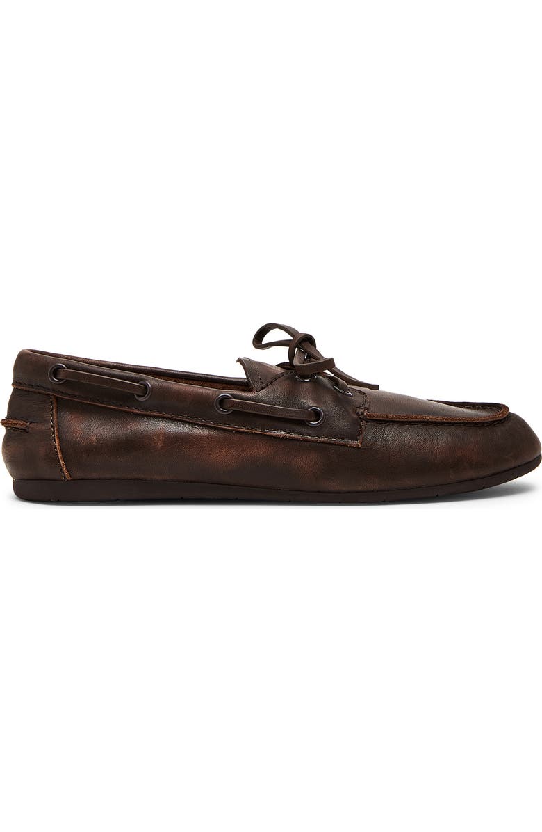 Steve Madden Sag Boat Shoe, Alternate, color, Brown Leat