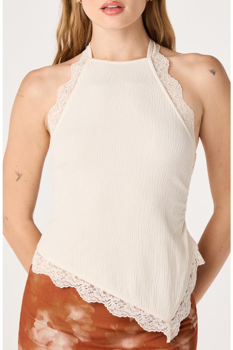Zoe Lace Halter Top, Alternate, color, CREAM