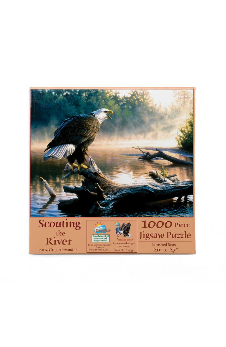 Sunsout Scouting the River 1000 piece Jigsaw Puzzle for Adults, Alternate, color, Multicolor
