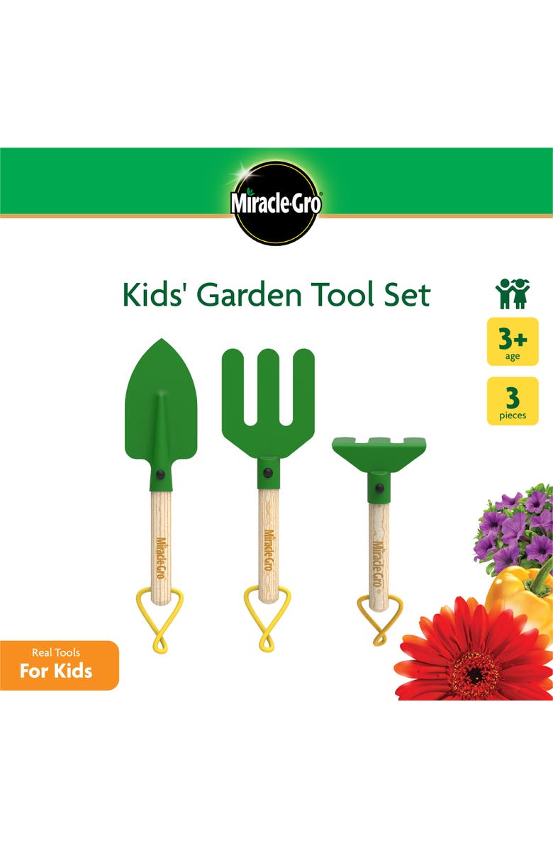 Miracle-Gro Set 3 pcs - hand garden toolset, Alternate, color, Dark Green