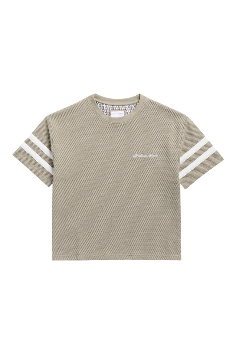 Kids' Textured Cotton Knit T-Shirt, Main, color, SAGE