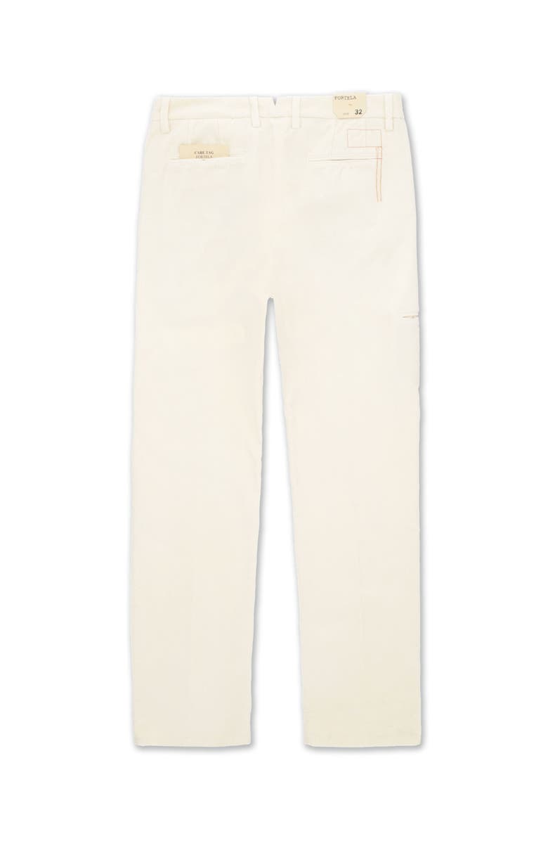Fortela Pences Corduroy Pleated Trousers, Alternate, color, White