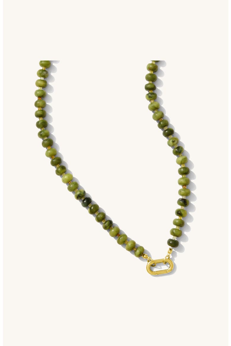 Matcha Necklace, Main, color, Green Agate