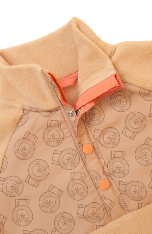 Roarsome Fleece Zip Up In Multi