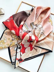 SILKSILKY Silk Square Scarf