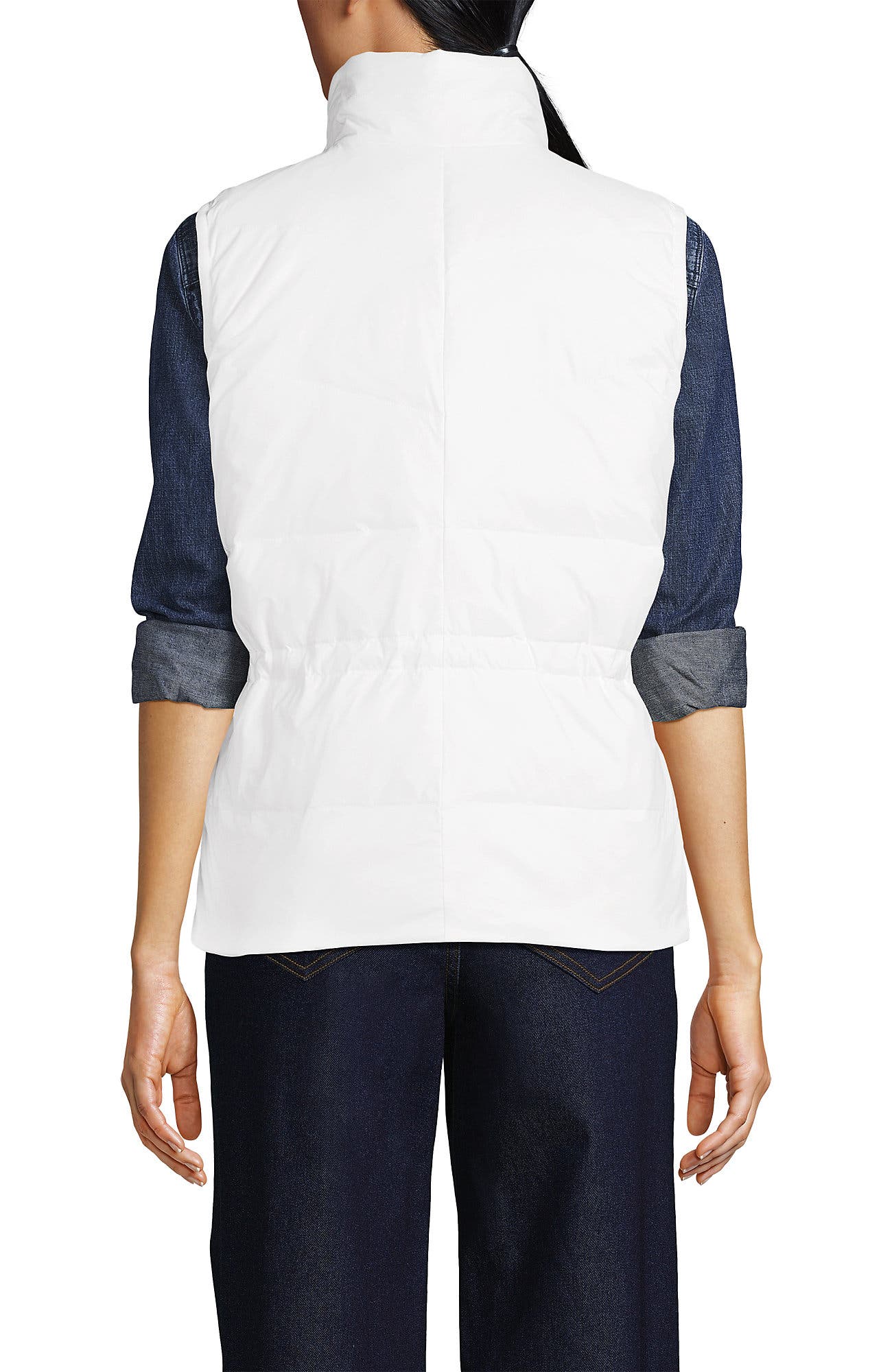 Lands' End Wanderweight Reversible Packable Down Vest (Women