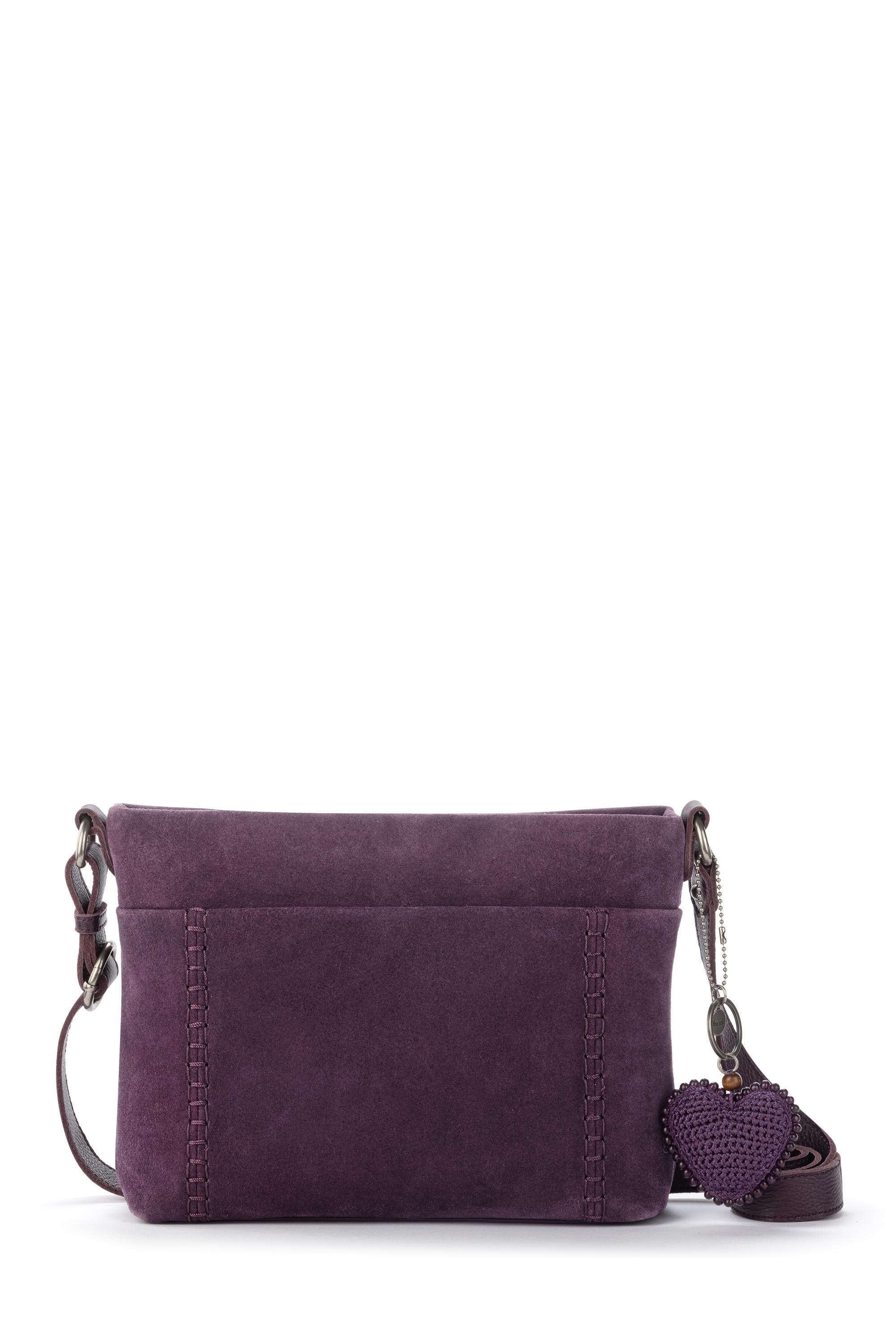  Aubergine Suede Heart