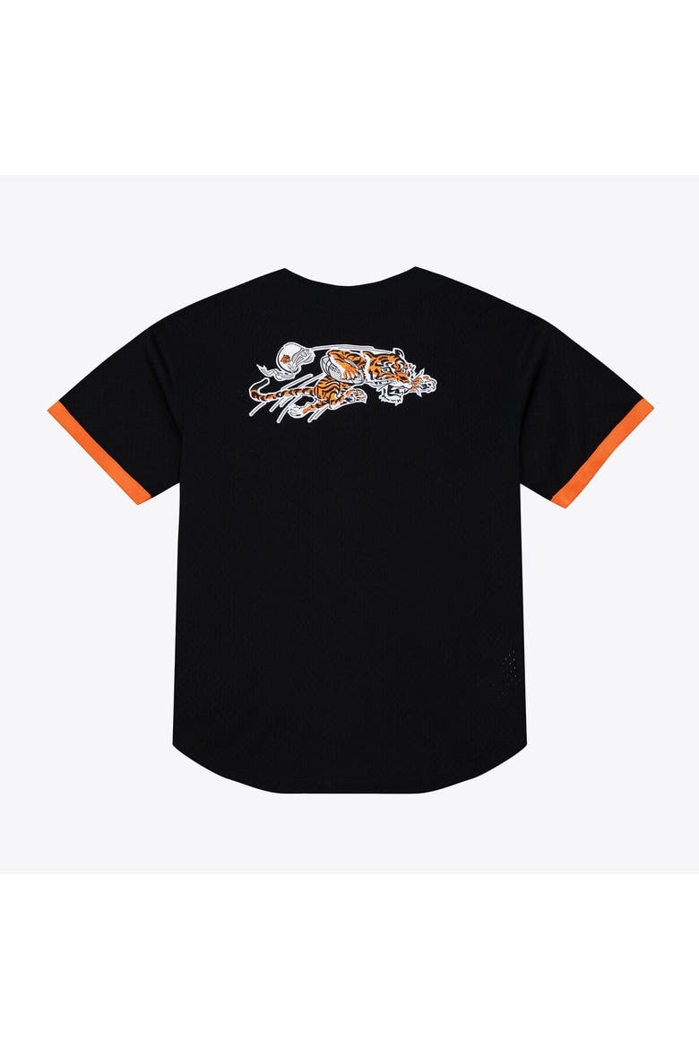 Men's Mitchell & Ness  Black Cincinnati Bengals Head Coach Mesh Full-Button Fashion Jersey, Alternate, color, Black