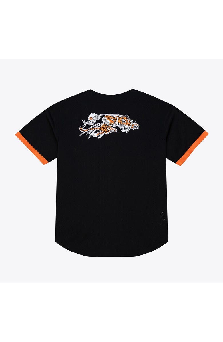 Mitchell & Ness Men's Mitchell & Ness Black Cincinnati Bengals Head Coach Mesh Full-Button Fashion Jersey, Alternate, color, Black