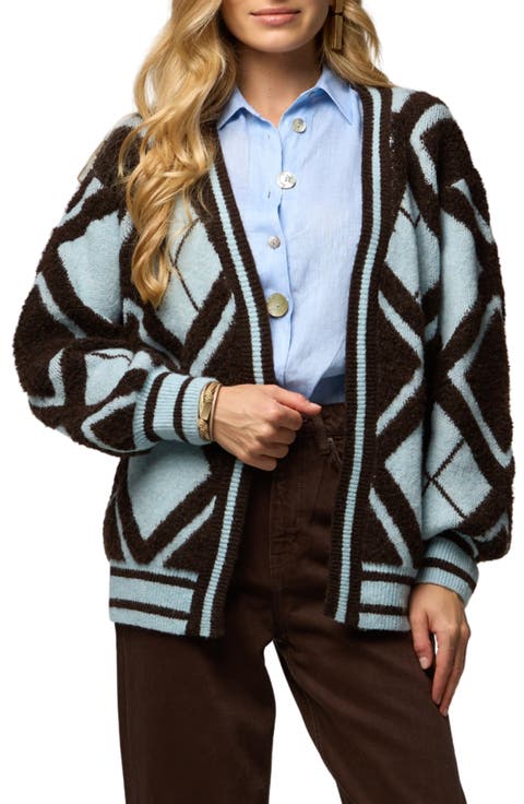 Argyle Stripe Cardigan