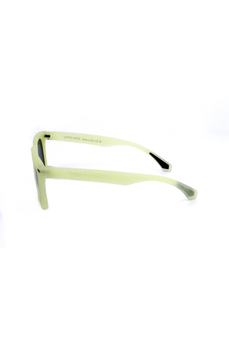 Rectangular Sunglasses, Alternate, color, Green Transparent