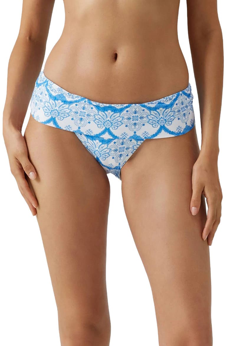 Brussels Foldover Swim Bottoms, Main, color, FLORIAN
