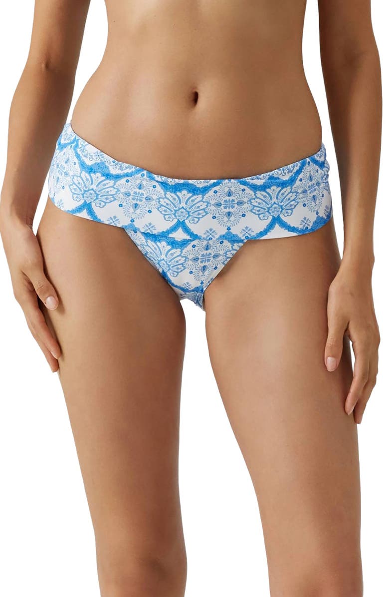 Melissa Odabash Brussels Foldover Swim Bottoms, Main, color, Florian